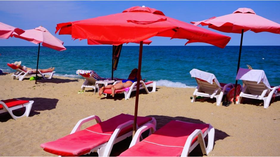 Umbrellas Byala Vista beach