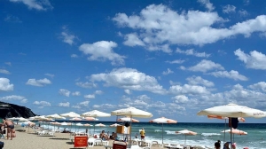 Byala beach summer at sea
